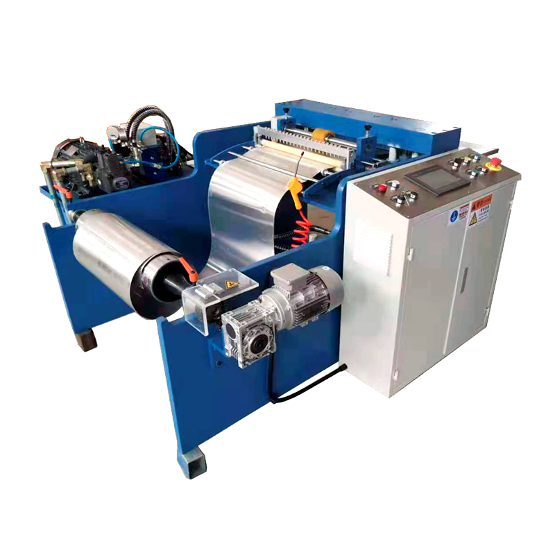 Polotovo kovový rezač pripevňovací stroj