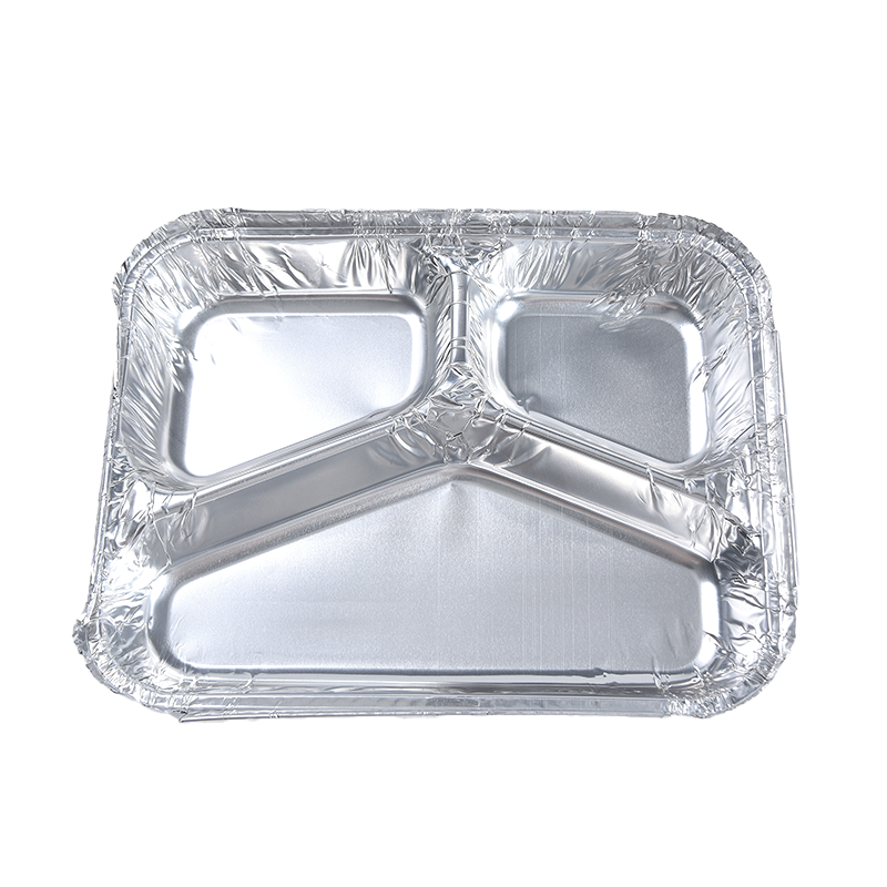 Podlhovastý 3-kompartmentový podnos 227-3